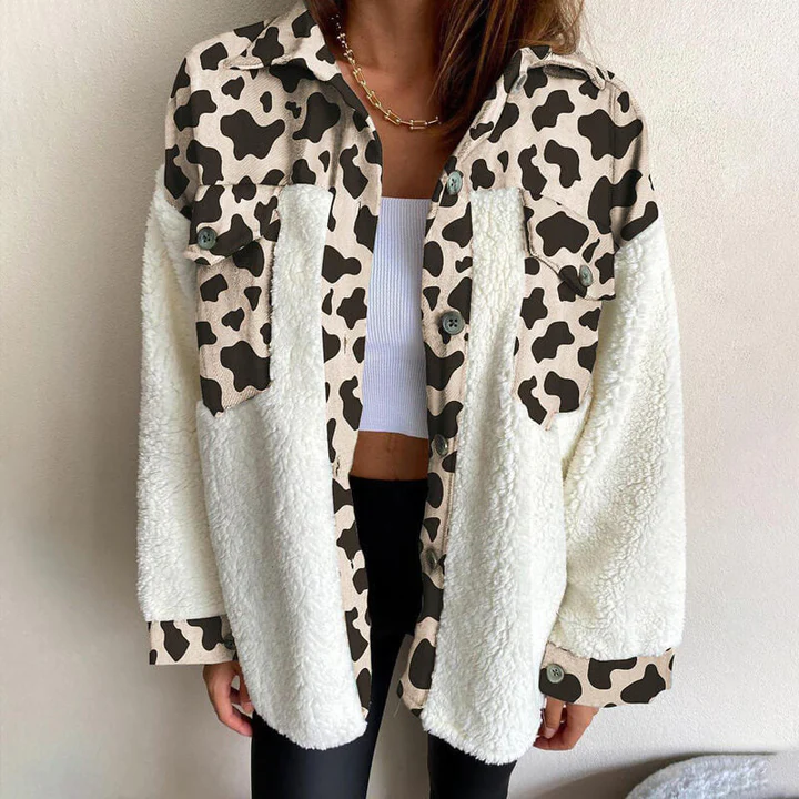 Silke | Jakke i Beige, forfra