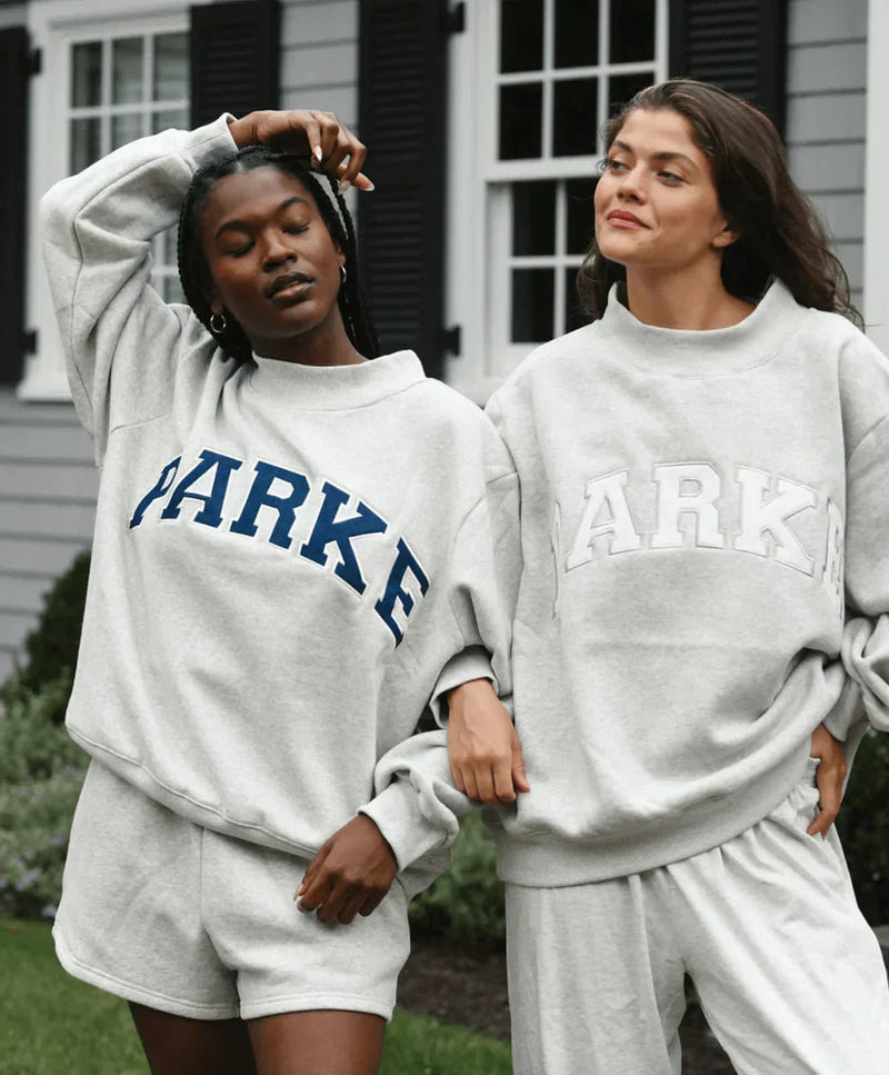 Sally | Sweatshirt i Hvid-Salvie, forfra, billede 3