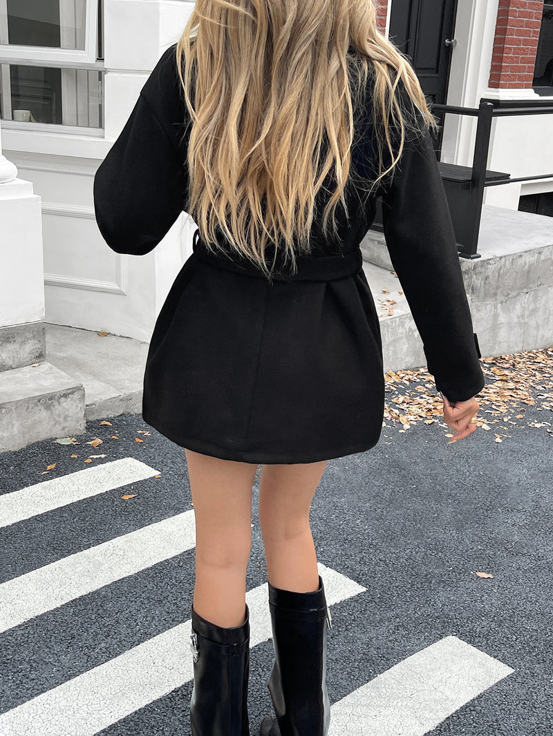 Thilde | Frakke i Sort, forfra, billede 3