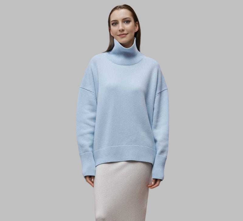 Inga | Sweater i Lyseblå, forfra, billede 2