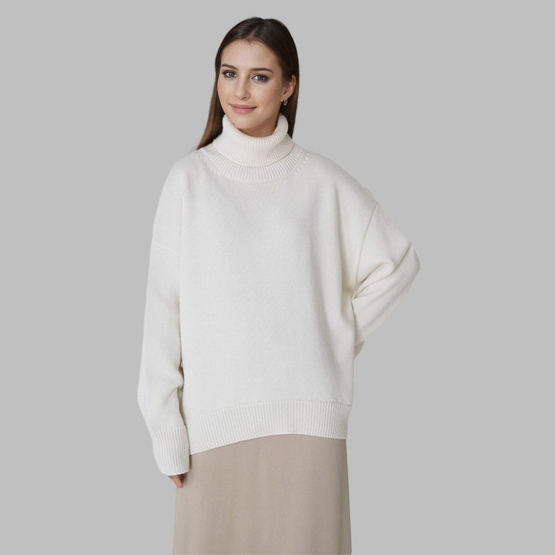 Inga | Sweater i Råhvid, forfra, billede 2