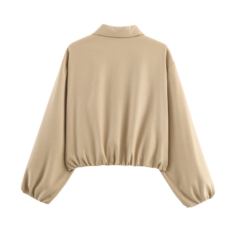 Anneli | Jakke i Khaki, forfra, billede 3