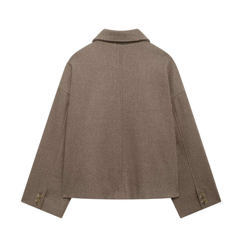 Rosa | Jakke i Khaki, forfra, billede 2