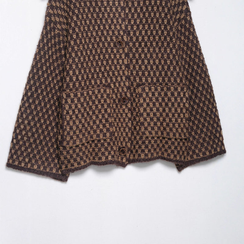 Birgitte | Cardigan i Karamel, forfra, billede 5
