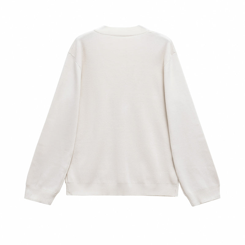 Elinor | Cardigan i Hvid, forfra, billede 2