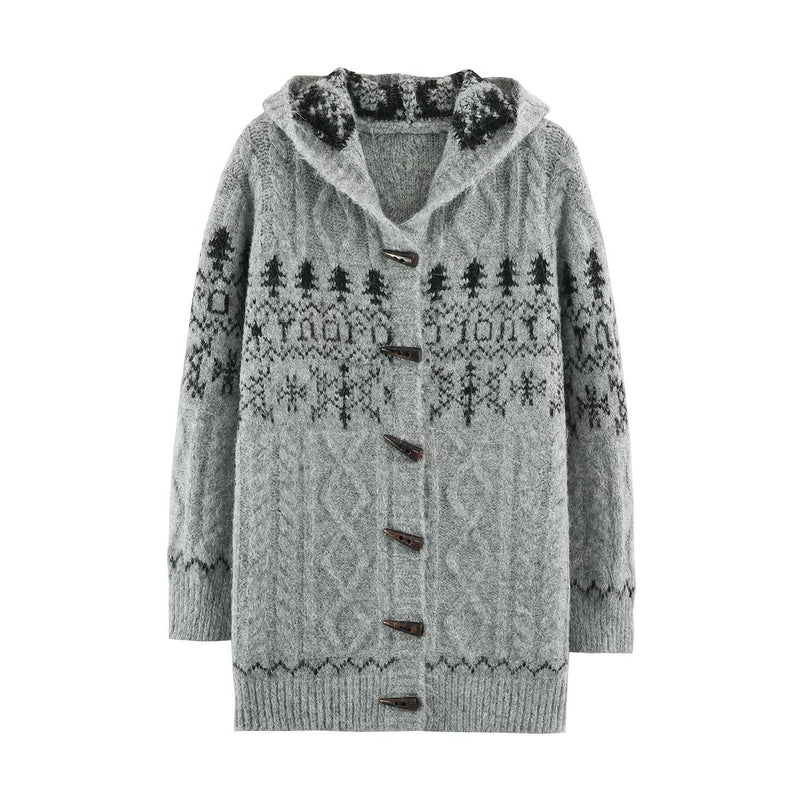 Minna | Cardigan i Grå, forfra