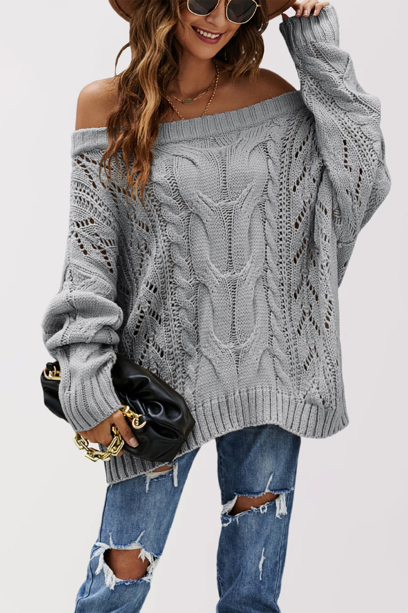 Tove | Sweater i Grå, forfra
