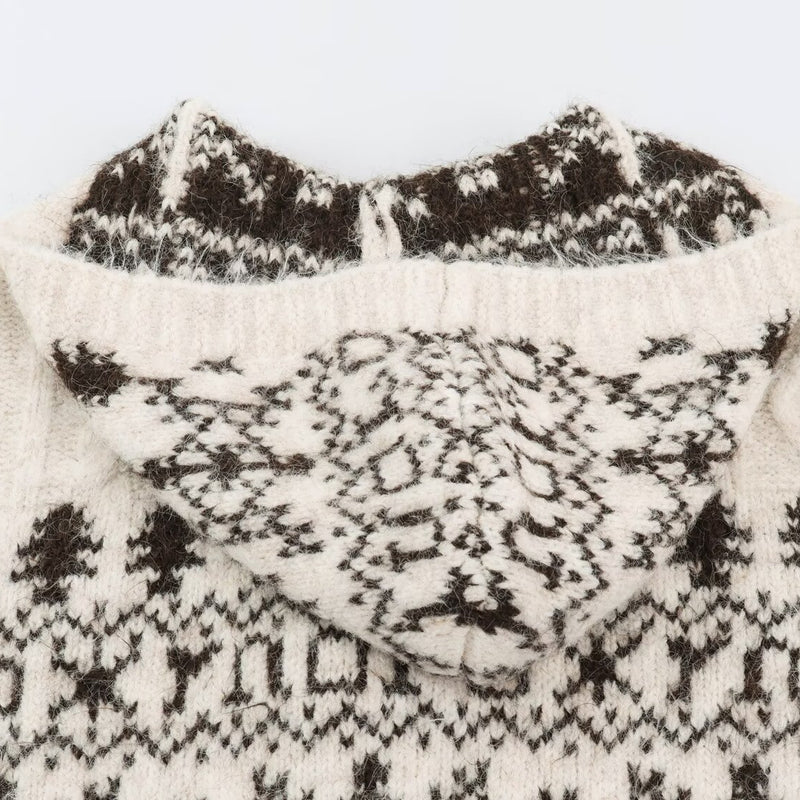 Minna | Cardigan i Råhvid, forfra, billede 5