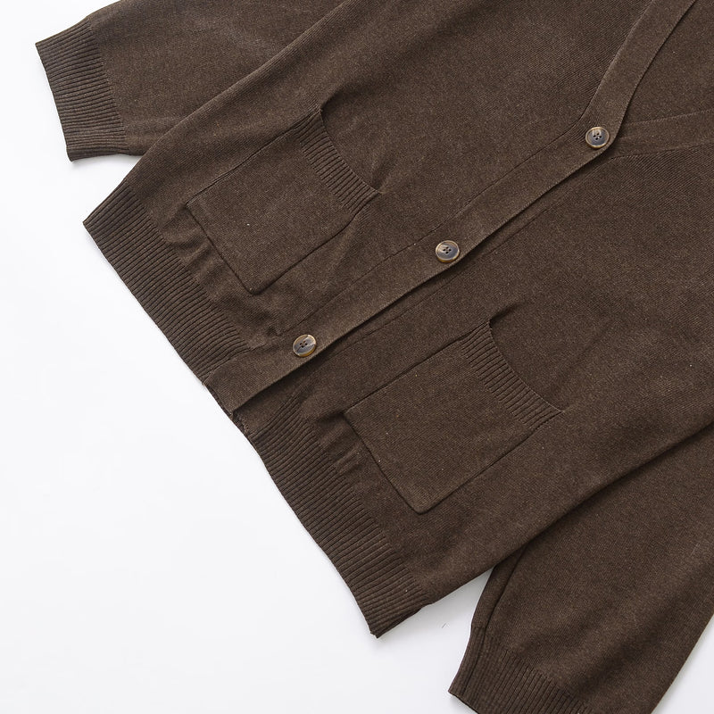 Elinor | Cardigan i Brun, forfra, billede 4