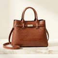 The Vivienne | Croc-Embossed Vegan Leather Shoulder Bag - Sofaine