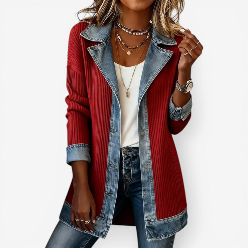 Therese | Blazer i Rød, forfra