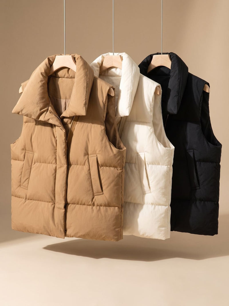 Jenny | Vest i Cremehvid, forfra, billede 3