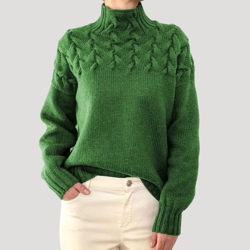 Nerissa | Rullekravetrøje i Grøn, billede 5
