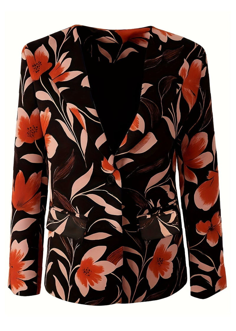 Hillevi | Blazer i Blomstret, forfra, billede 4
