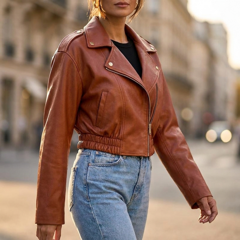 Svala | Jakke i Bordeaux, forfra, billede 4