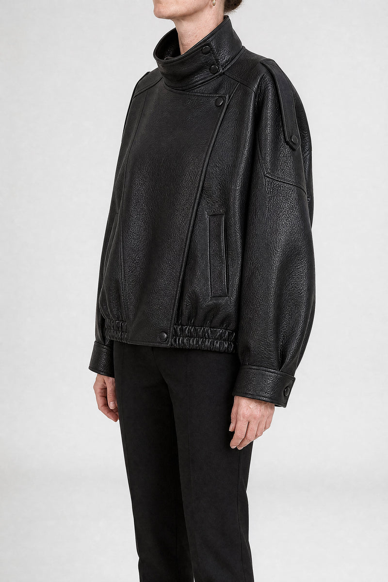 Sofaine Jazmine women's jacket in Black, side view studio shot
