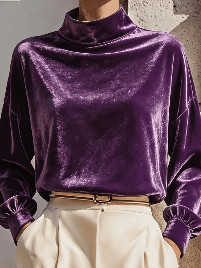 Else | Velourbluse i Lilla, forfra