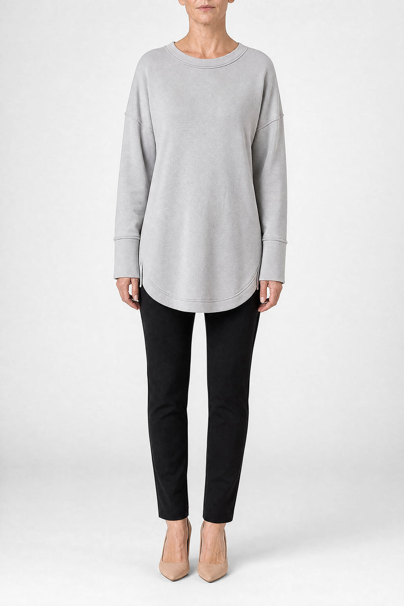 Sofaine Rachel women's classic sweatshirt in Gray, front view