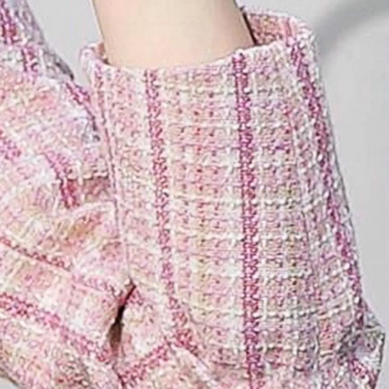 Amalie | Ternet Enkeltknaps Blazer i Rosa, nærbillede af ærme