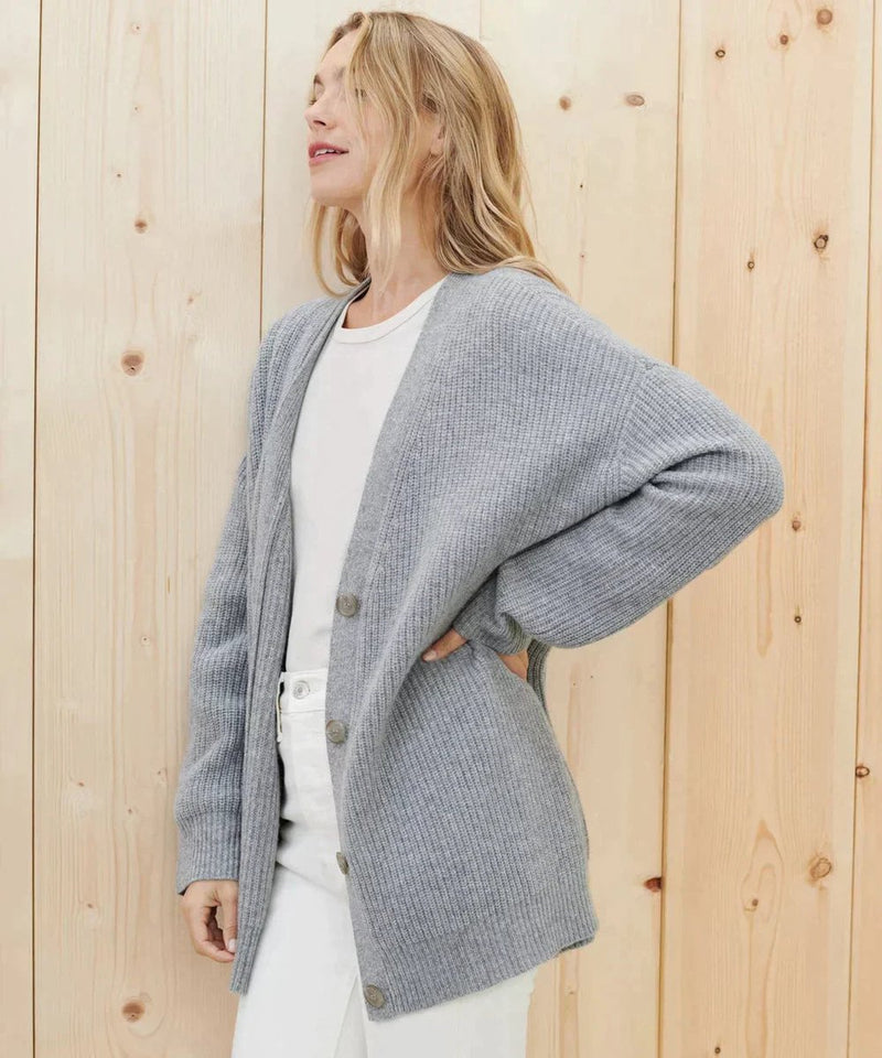 Astrid | Cardigan i kashmir-look, forfra