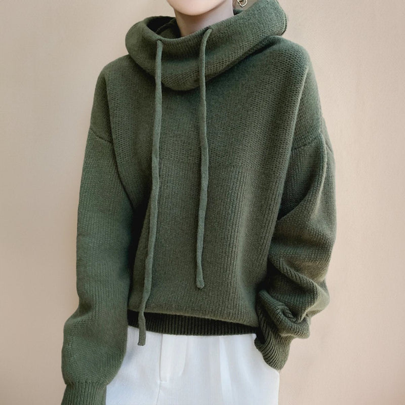 Dagmar | Oversize rullekravestrik i Grøn, styling