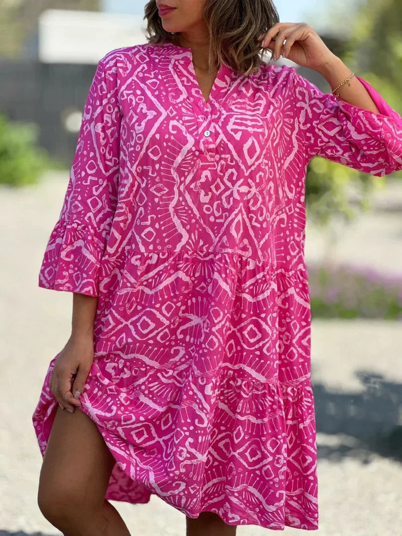 Kyara | Boho tunika-kjole i Rosa, styling 2