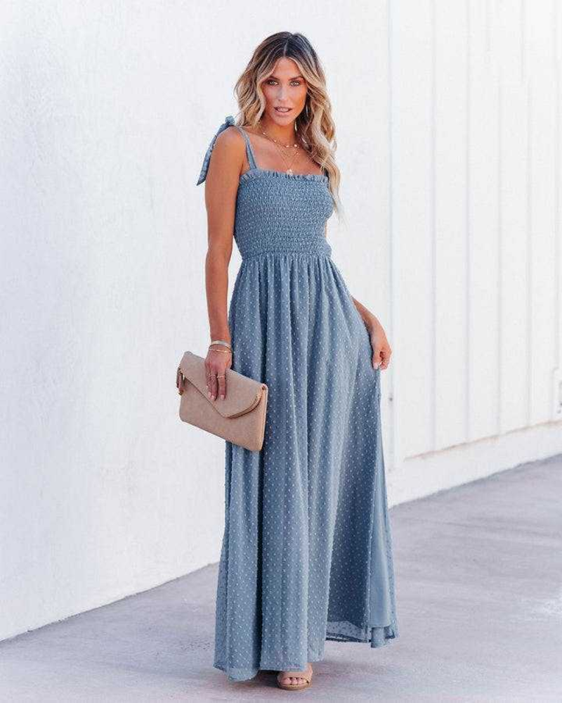Maïwenn | Kjole med smocking, styling