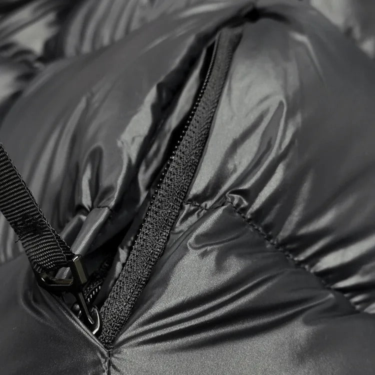 Vittoria | Maxi Pufferfrakke i Sort, lifestyle