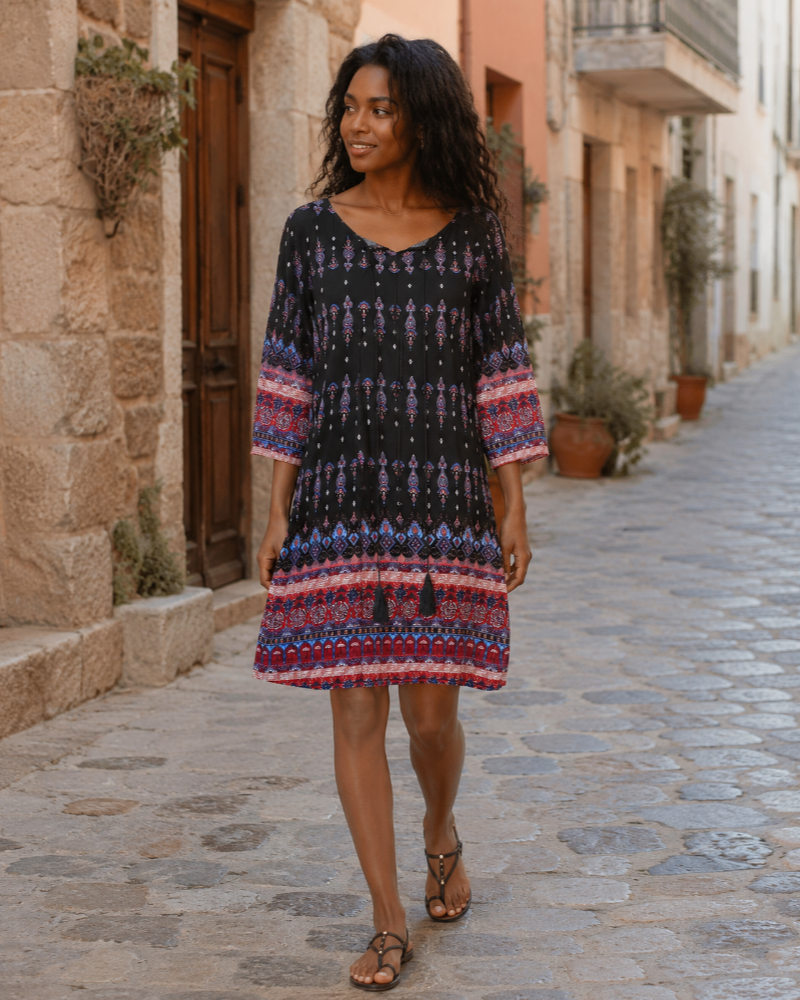 Zéliane | Boho Tunikakjole, forfra