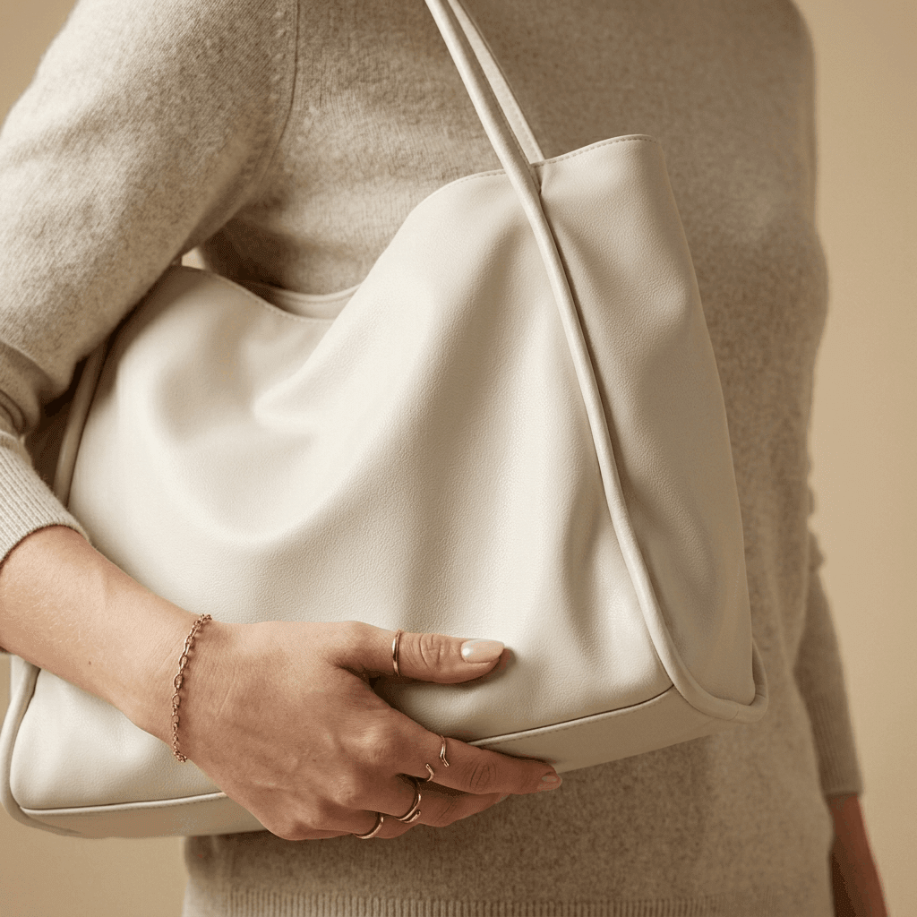 The Amélie | Soft vegan leather tote bag - Sofaine