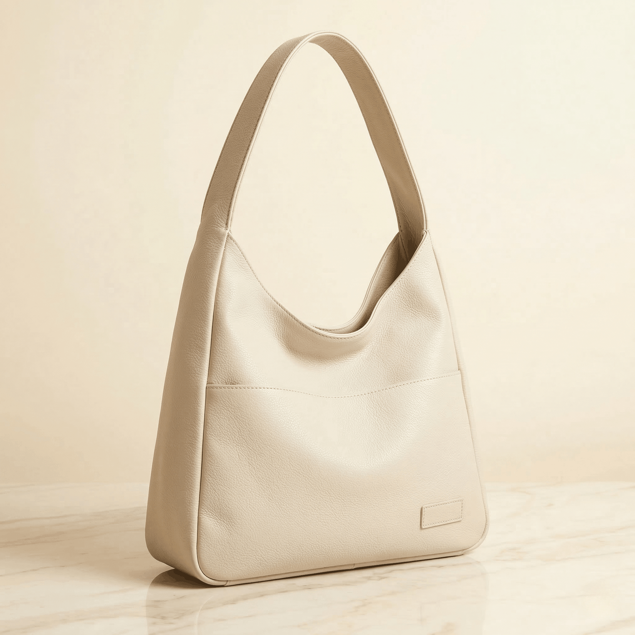 The Elodie | Minimalist vegan leather shoulder bag - Sofaine