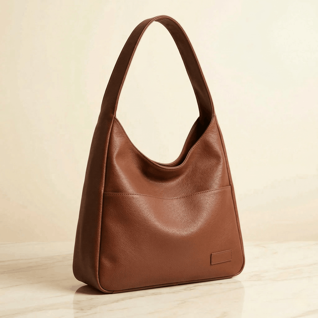 The Elodie | Minimalist vegan leather shoulder bag - Sofaine