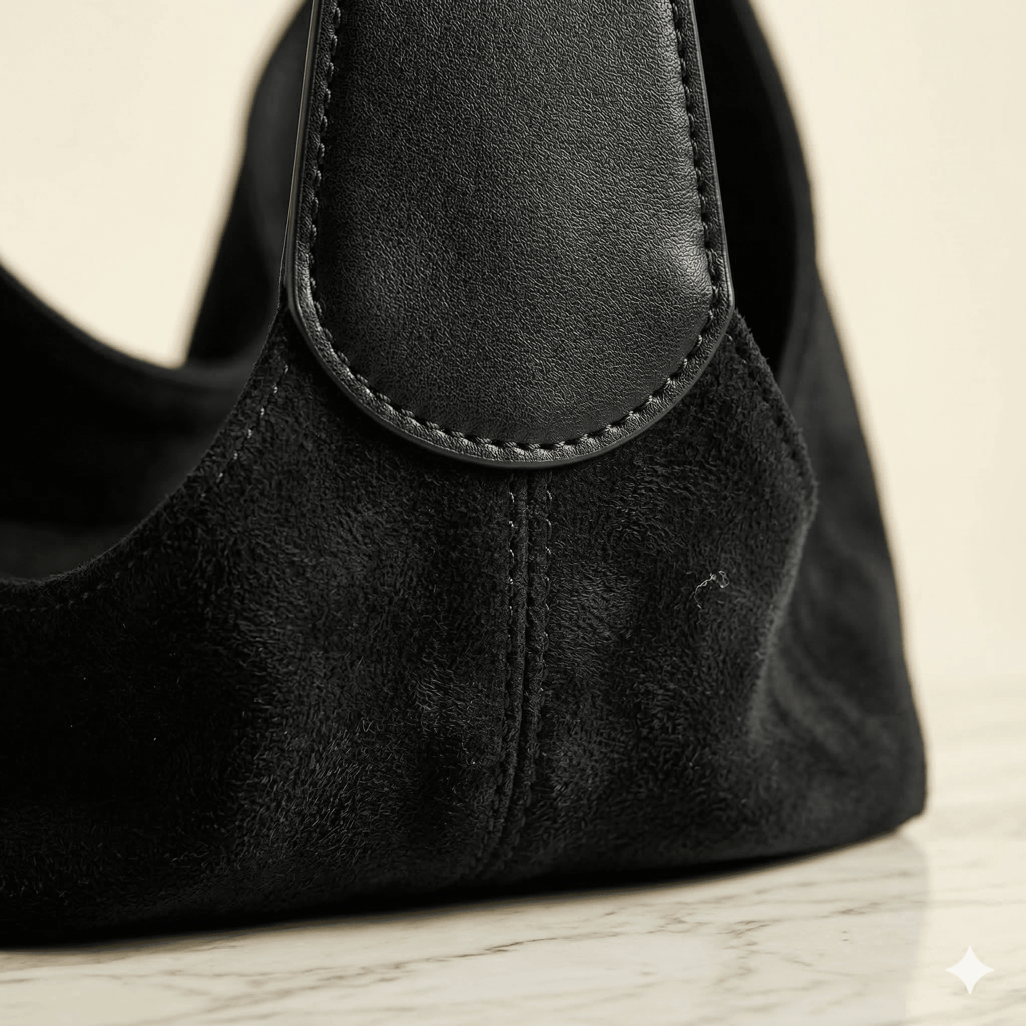 The Inès | Slouchy vegan leather hobo bag - Sofaine