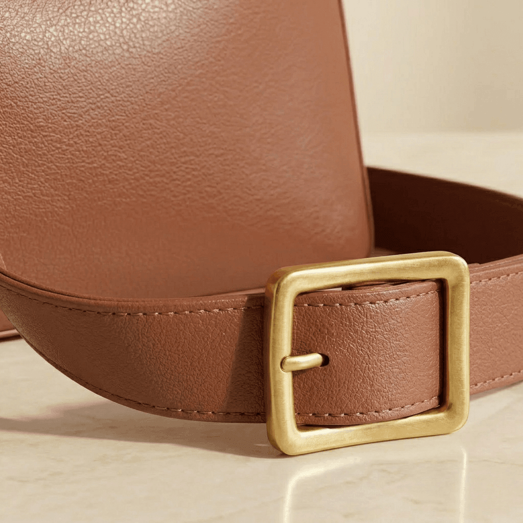 The Sylvie | Vegan leather bucket shoulder bag - Sofaine