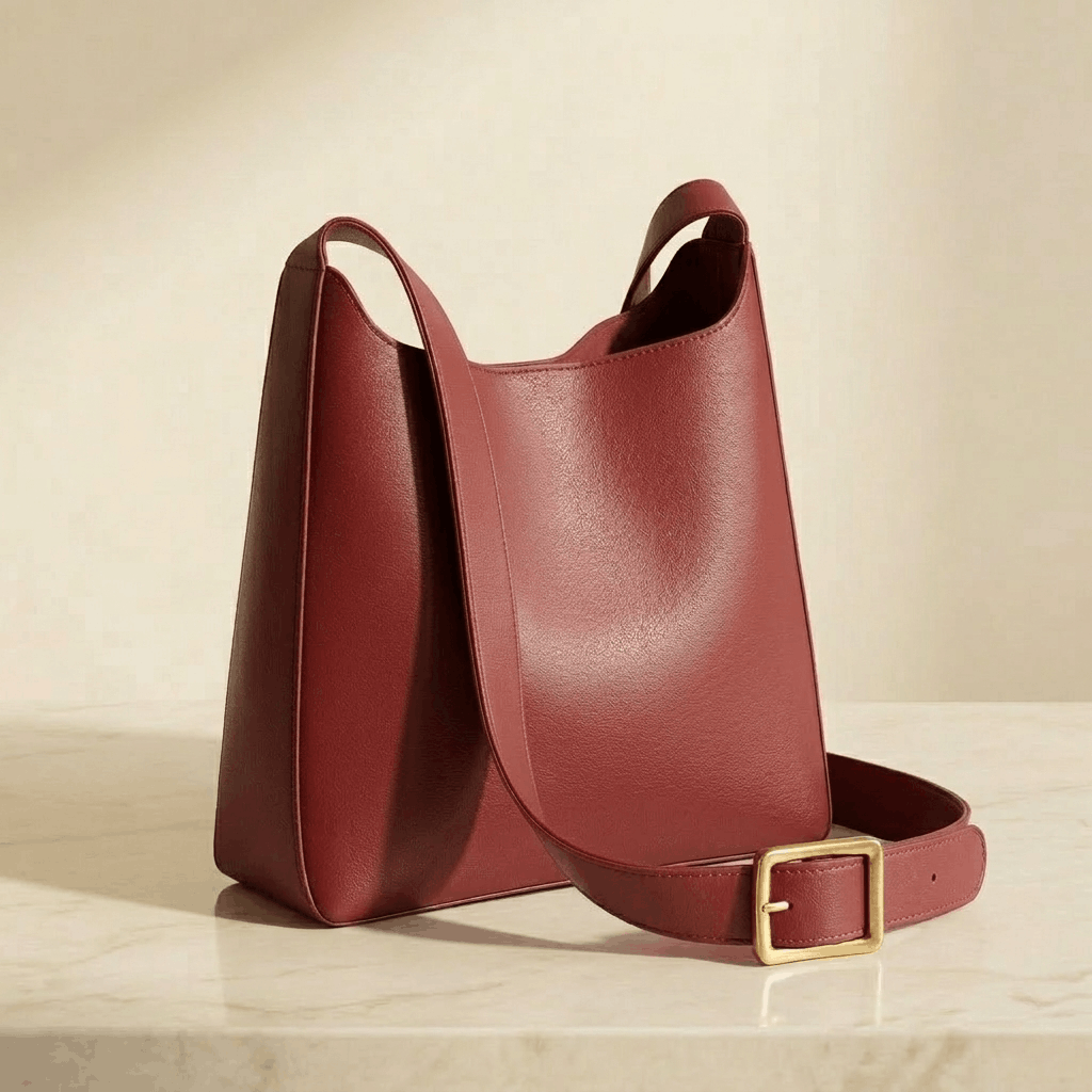 The Sylvie | Vegan leather bucket shoulder bag - Sofaine