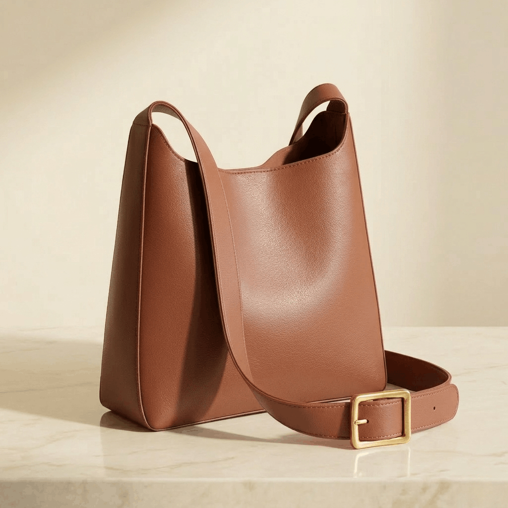 The Sylvie | Vegan leather bucket shoulder bag - Sofaine
